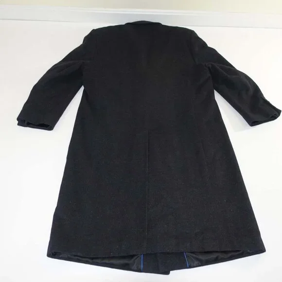 Nautica Men's Overcoat Size 44 Regular Charcoal Gray Wool Blend Winter Coat 44R - Picture 5 of 8